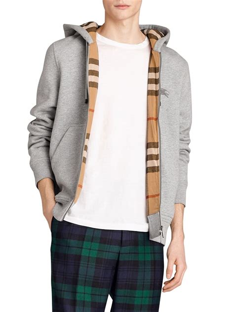 burberry zip-up hoodie